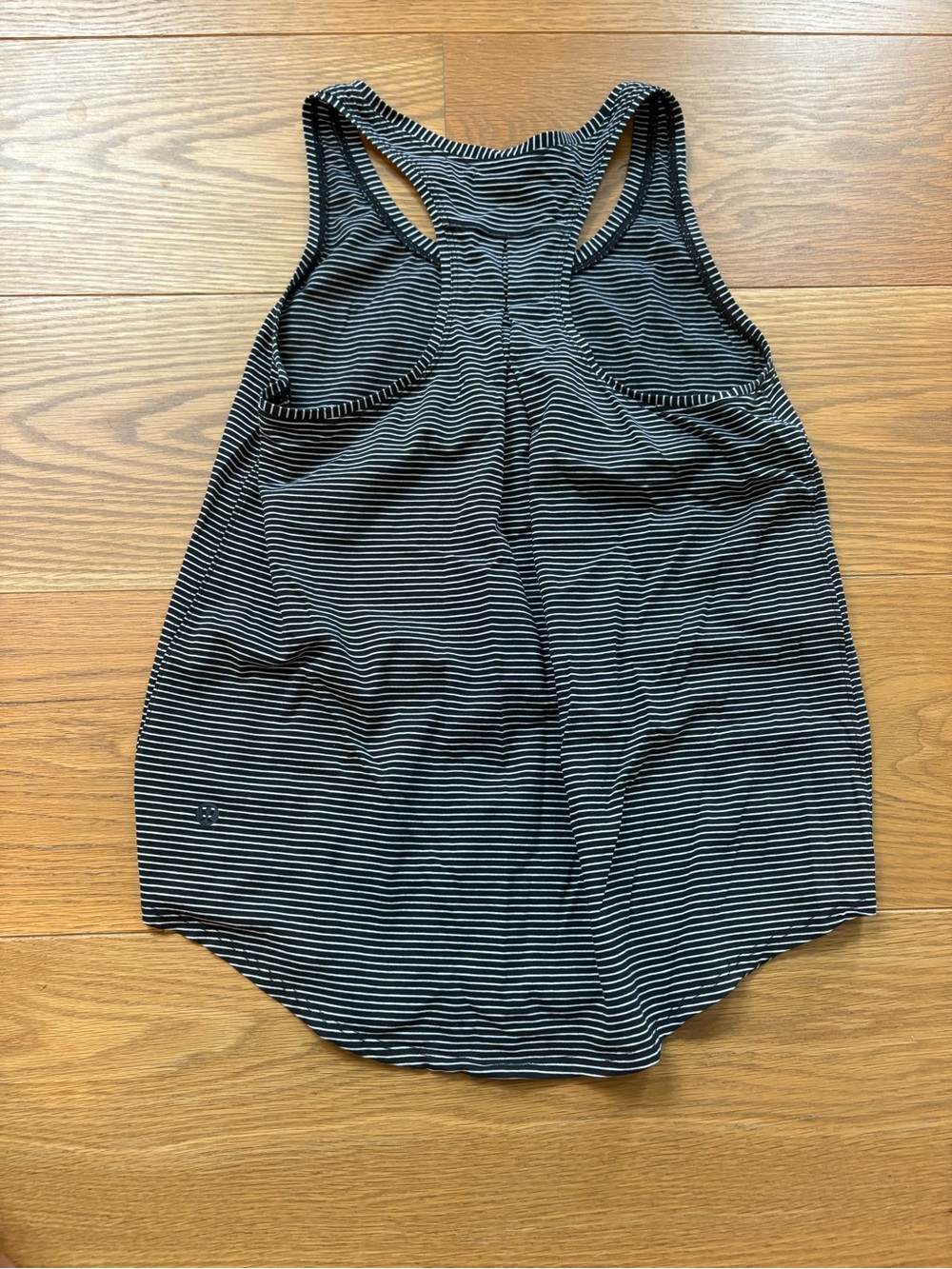 lululemon athletica Black & White Striped Racerback Tank - Picture 2 of 4